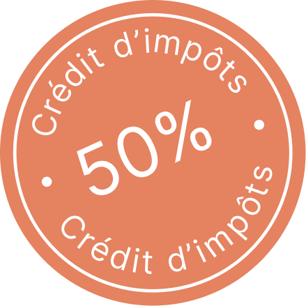 50% de réduction d'impôt
